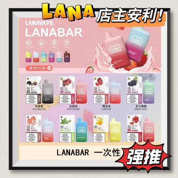 LANA 5000 PUFFS 抛棄式電子煙 一次性可充電電子煙 台灣現貨