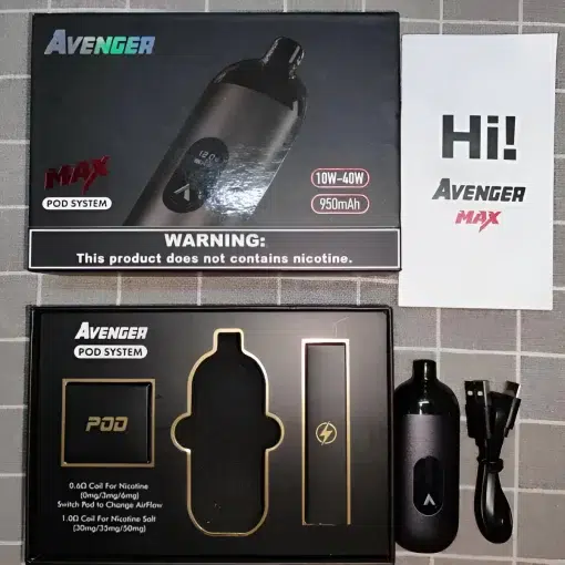 AVENGER MAX 復仇者 MAX 小煙主機 40瓦 type-c充電 0.6|1.0成品芯：圖片 4
