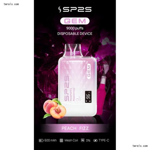 SP2S新品上市 SP2S 9000 Puffs 思博睿拋棄式電子煙9000口：圖片 10