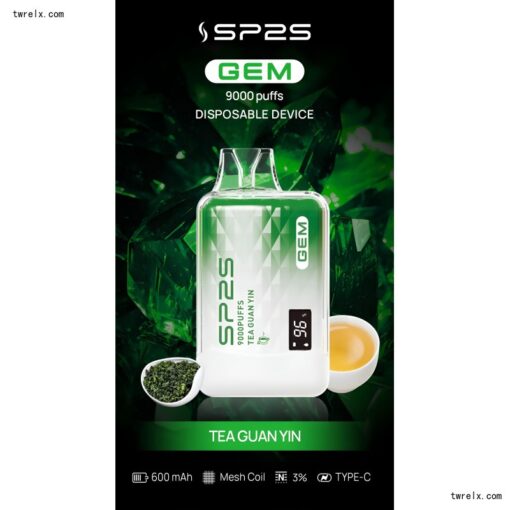 SP2S新品上市 SP2S 9000 Puffs 思博睿拋棄式電子煙9000口：圖片 8