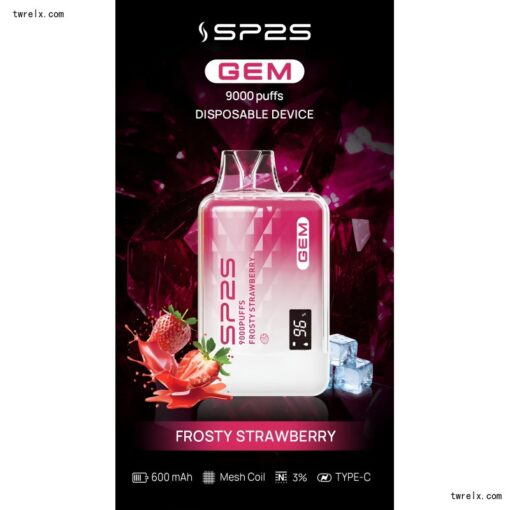 SP2S新品上市 SP2S 9000 Puffs 思博睿拋棄式電子煙9000口：圖片 4