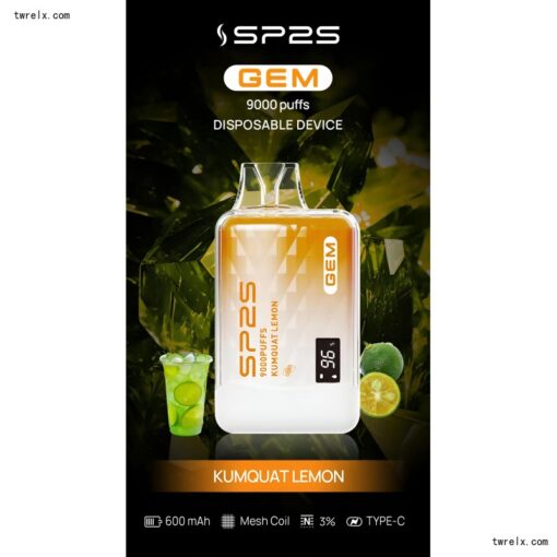 SP2S新品上市 SP2S 9000 Puffs 思博睿拋棄式電子煙9000口：圖片 3