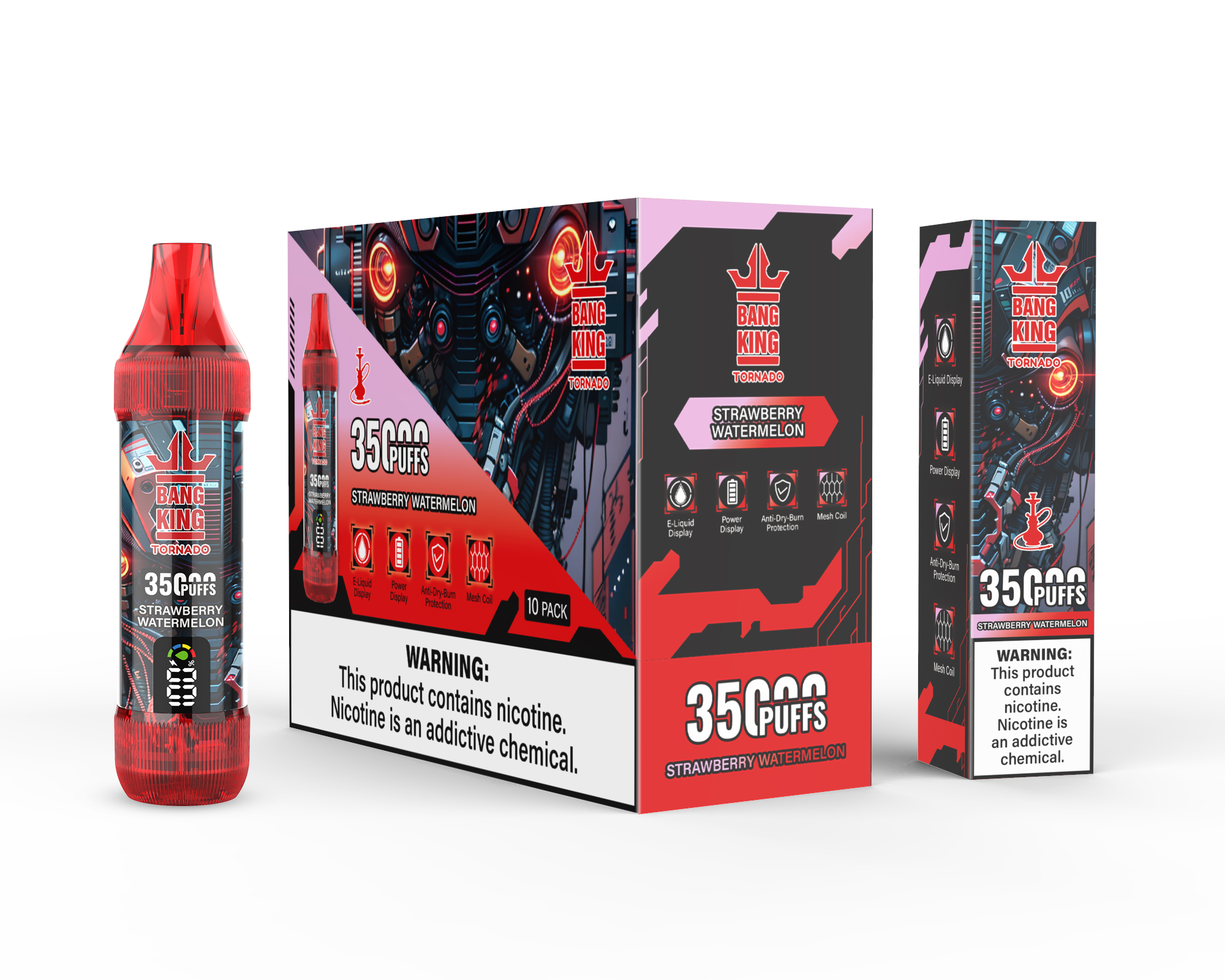 Bang King 35000 Puffs·超長續航 × 大容量 × 智慧螢幕·拋棄式·一次性電子煙·多種口味·台灣現貨:圖片 13