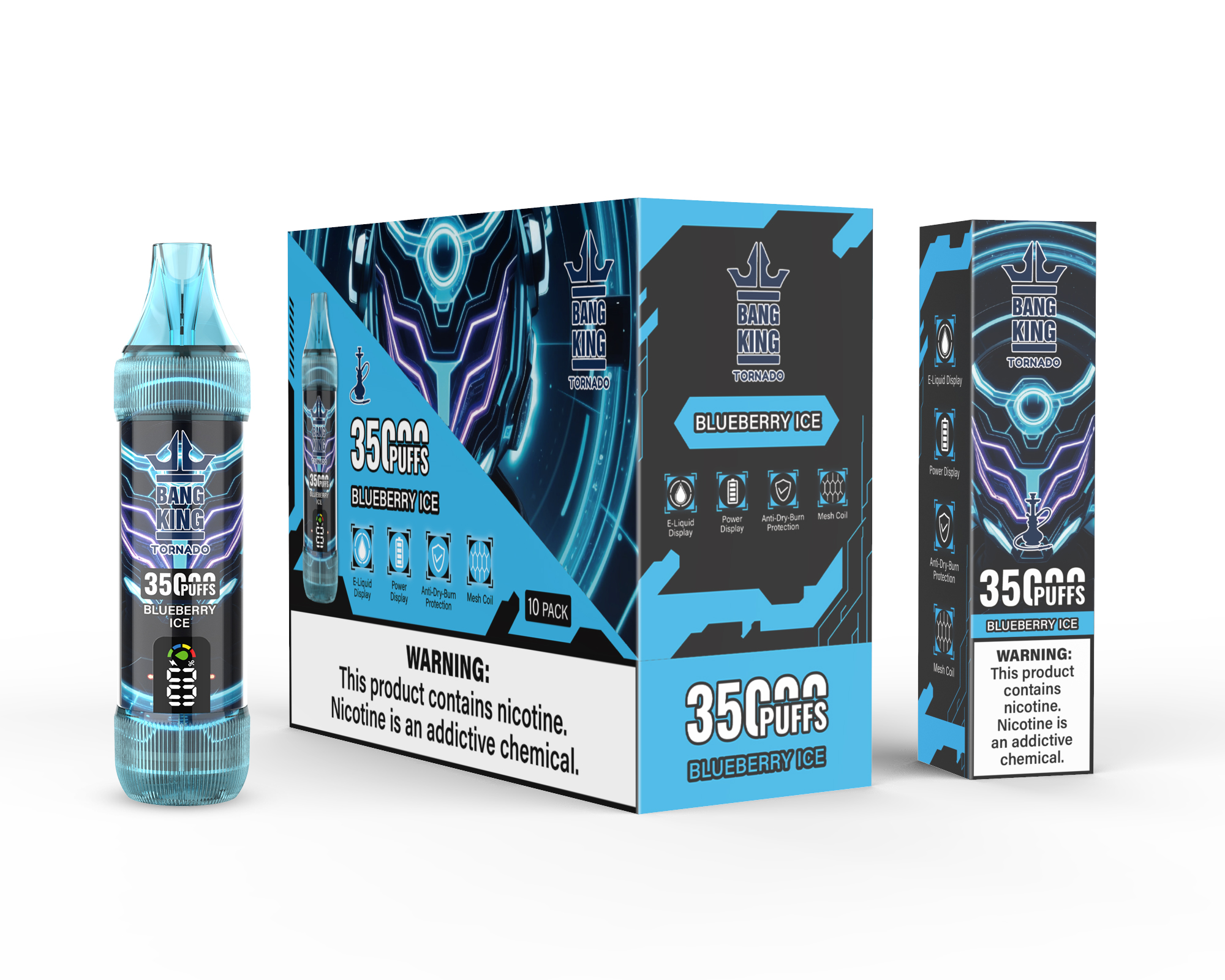 Bang King 35000 Puffs·超長續航 × 大容量 × 智慧螢幕·拋棄式·一次性電子煙·多種口味·台灣現貨:圖片 9