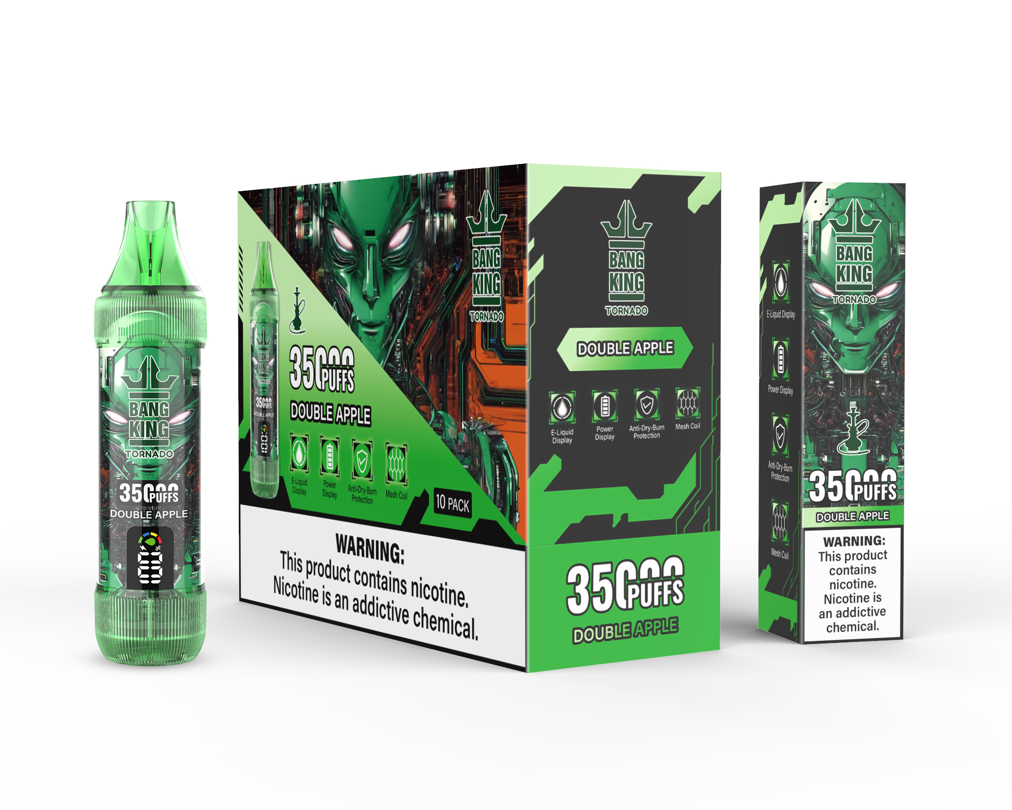 Bang King 35000 Puffs·超長續航 × 大容量 × 智慧螢幕·拋棄式·一次性電子煙·多種口味·台灣現貨:圖片 4