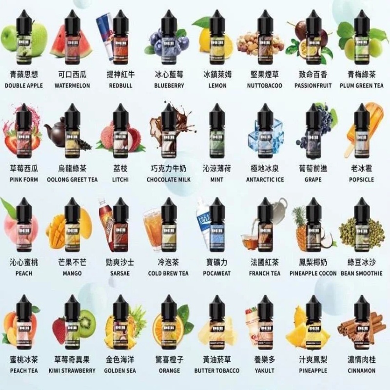 美國 DER 電子煙油|多樣風味|小煙專用|高濃度尼古丁35mg/ 30ml大容量:圖片 3