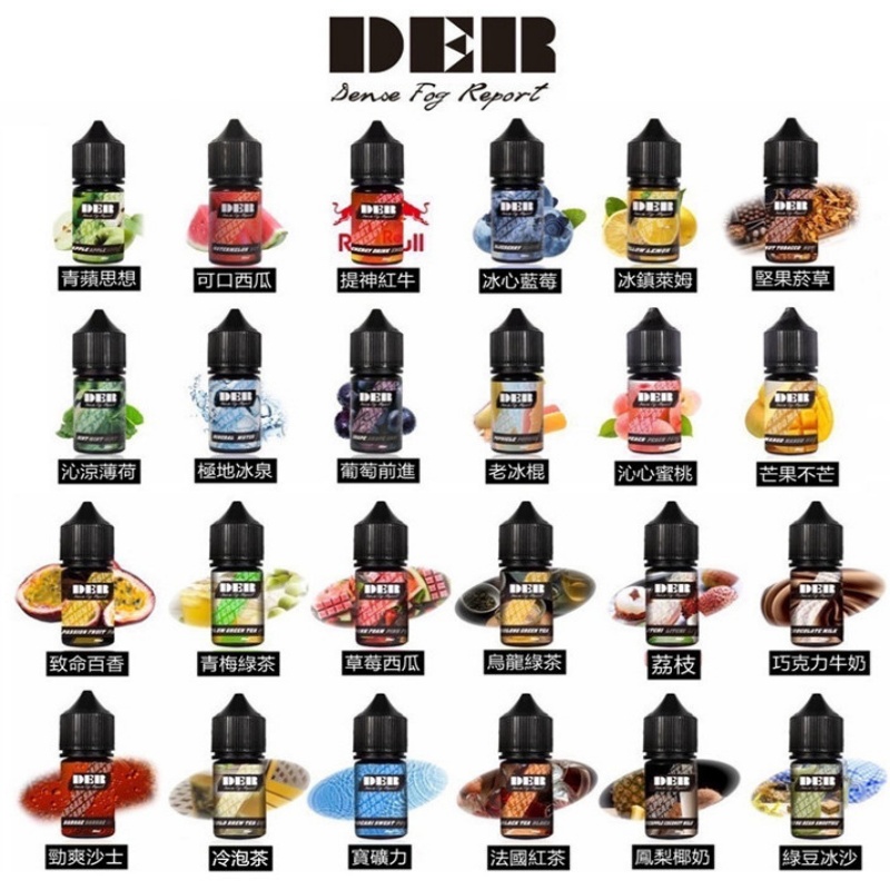 美國 DER 電子煙油|多樣風味|小煙專用|高濃度尼古丁35mg/ 30ml大容量:圖片 2