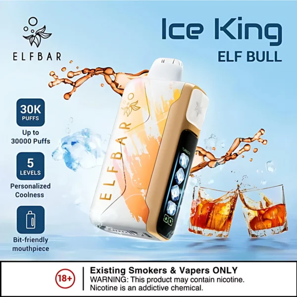 ELF BAR ICE King 30000口拋棄式電子煙 紅牛飲料