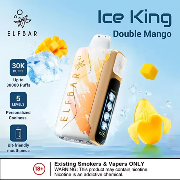 ELF BAR ICE King 30000口拋棄式電子煙 雙重芒果