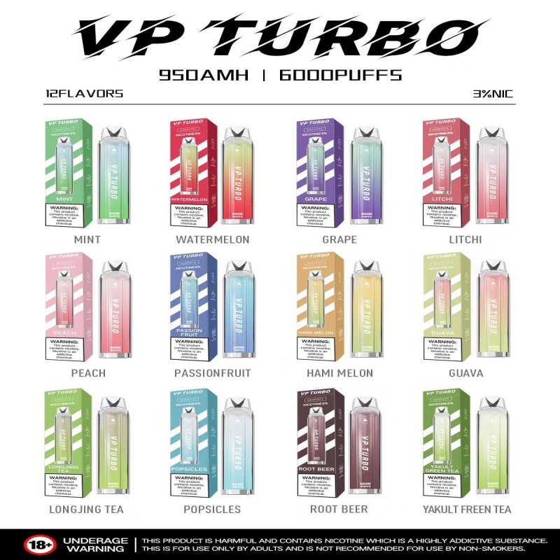 VP TURBO 6000口 拋棄式電子煙·一次性電子煙·買一送一·台灣現貨 711到付